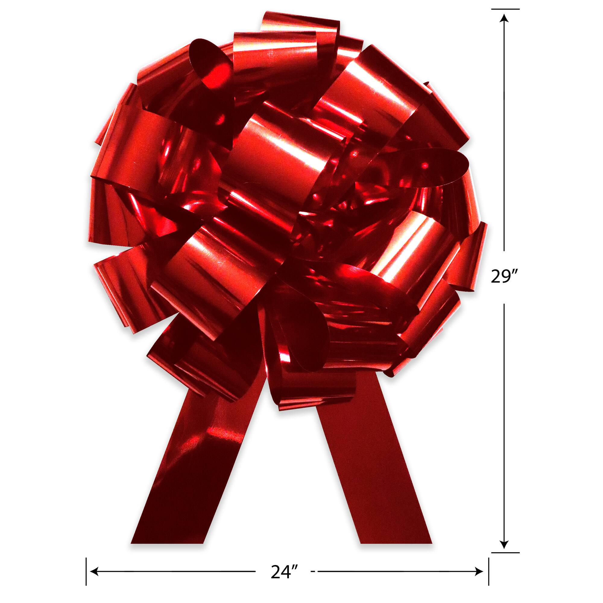 Gwen Studios 24" Giant Red Waterproof Car Bow